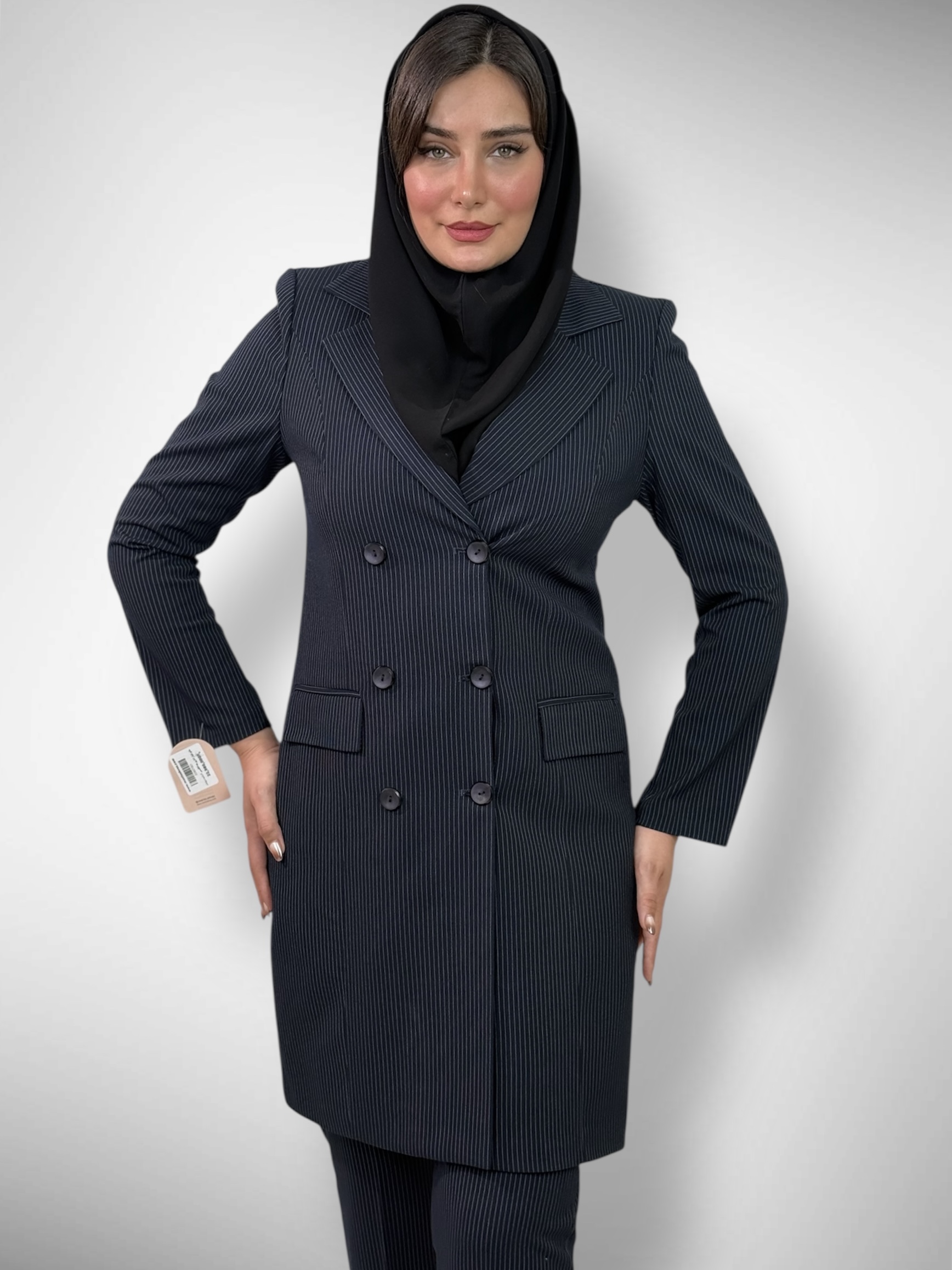 مانتو شلوار اداری شش دکمه